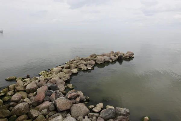 Coastal rocks  in Palanga, Lithuania — Stock Photo, Image