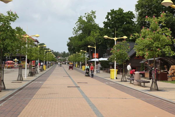 Central promenade in Palanga — Stock Photo, Image