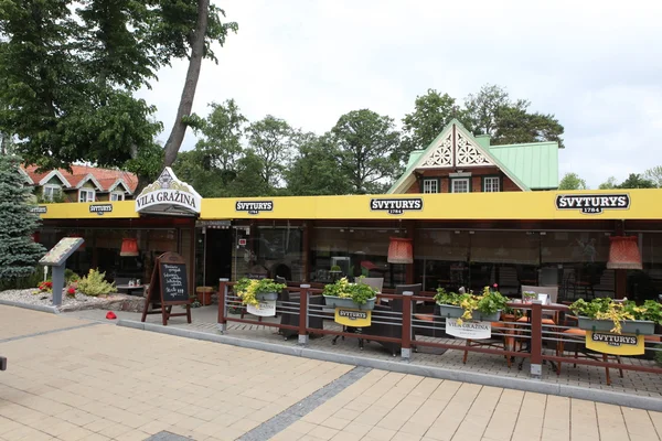 Café in Palanga, Litauen — Stockfoto