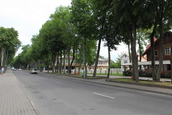 Central promenade i palanga — Stockfoto