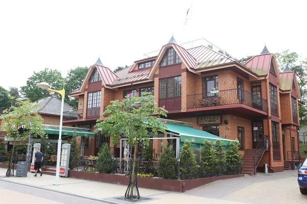 Café in Palanga, Litauen — Stockfoto