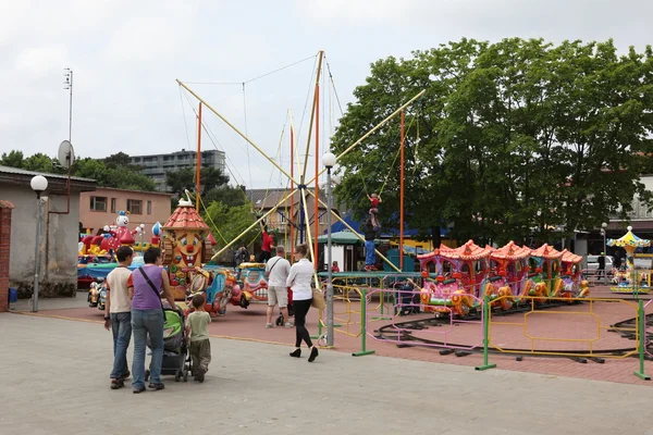 Amusement park in palanga, Litouwen — Stockfoto