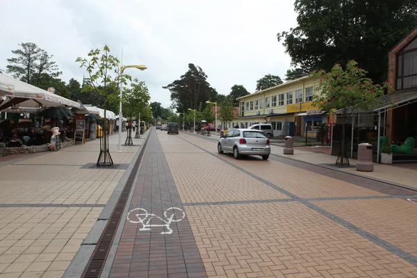 Zentrale promenade in palanga — Stockfoto