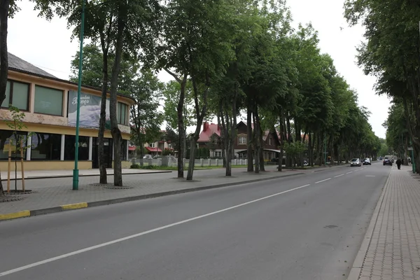 Zentrale promenade in palanga — Stockfoto