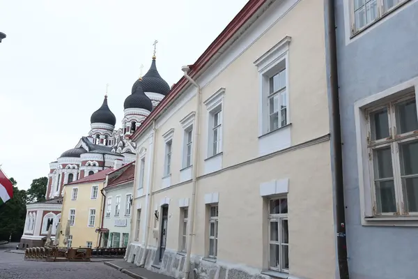 Tallinn eski sokak — Stok fotoğraf