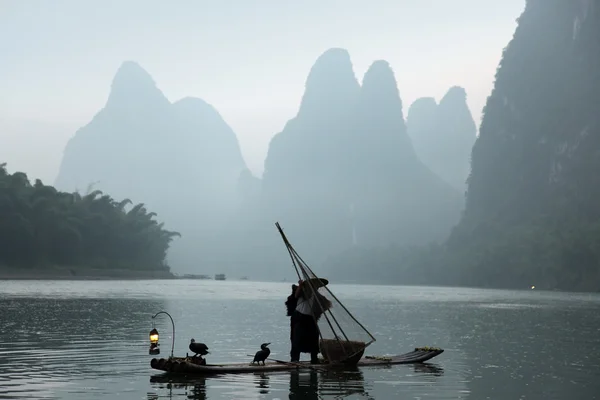 Man fishing — Stock Photo, Image