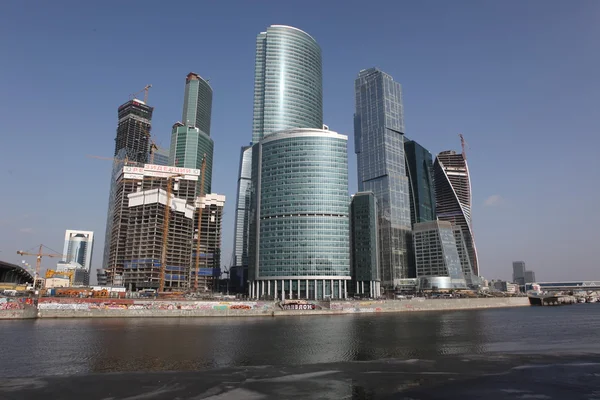 Centro de negócios internacional de arranha-céus de Moscou — Fotografia de Stock