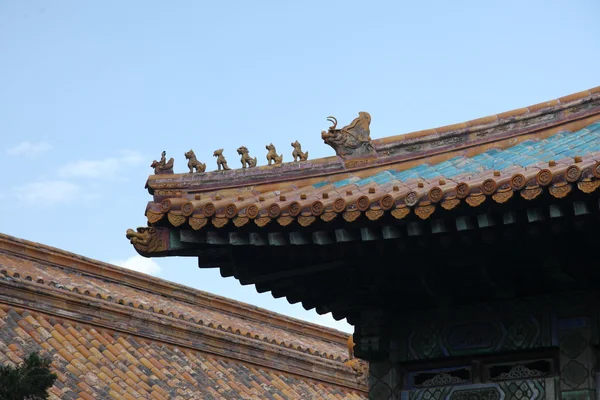 Roof statue in Forbidden City — Stock Photo, Image