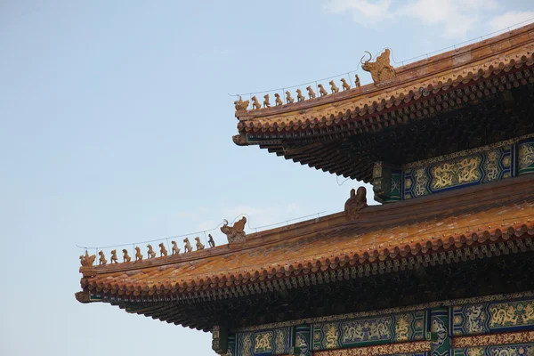 Roof statue in Forbidden City — Stock Photo, Image