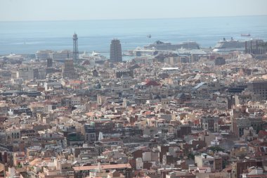 barcelona Panoraması. İspanya