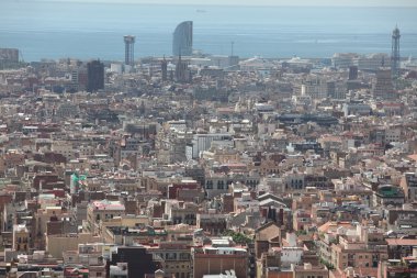 barcelona Panoraması. İspanya