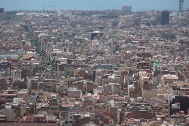 barcelona Panoraması. İspanya
