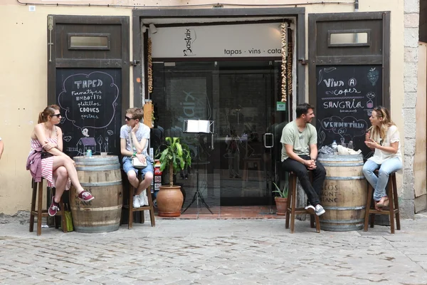 Caffè di strada di Barcellona — Foto Stock
