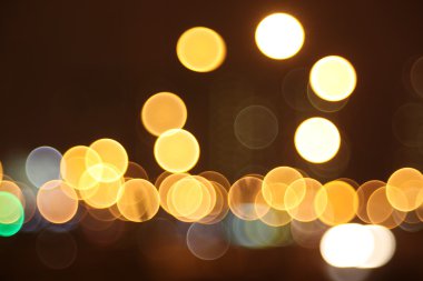 Soyut ışıklar, flash, gece şehir