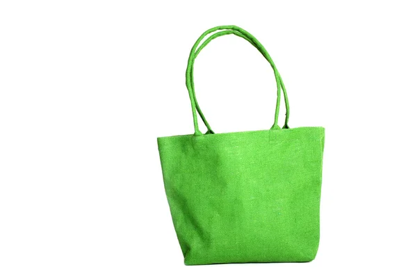 Green shopping bag — Stock Photo, Image