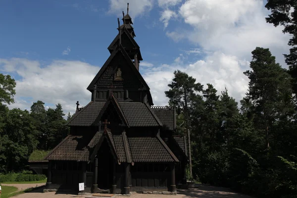Gol Stabkirche im norwegischen Museum — Stockfoto