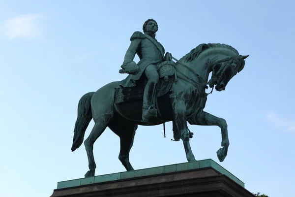 Statue af den norske konge Carl Johan - Stock-foto