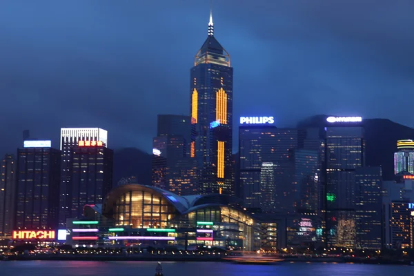 Hong Kong Skyline at Night — Stock Photo, Image
