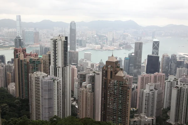 Vista aérea de Hong Kong — Fotografia de Stock