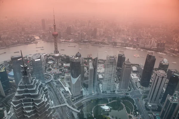 中国の上海の空中風景 — ストック写真