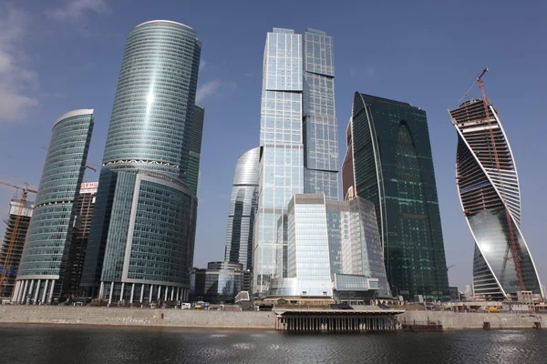 Skyscrapers City Centro de negócios, Moscovo — Fotografia de Stock