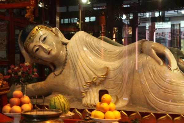 Estátua de Buda em Jade Buda templo — Fotografia de Stock