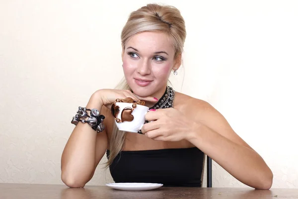 Mujer con copa — Foto de Stock