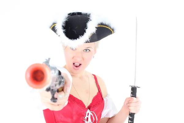 Ragazza pirata — Foto Stock