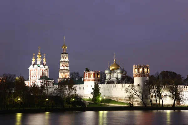 Night view of Russian orthodox churches — Stock Photo, Image