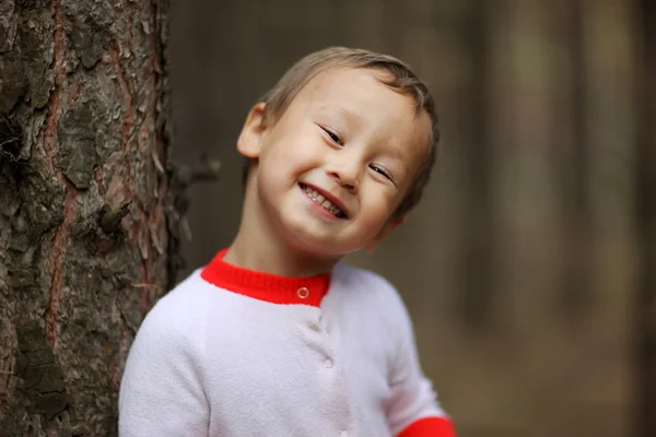 Rolig liten pojke — Stockfoto