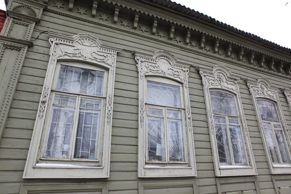 Edificio en invierno en Samara, Rusia . — Foto de Stock