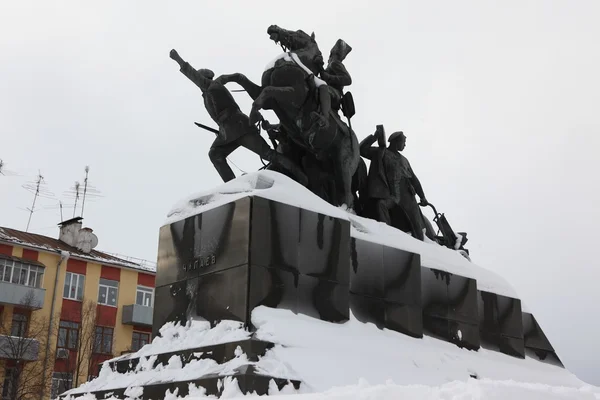 Vasili Chapaev anıt — Stok fotoğraf