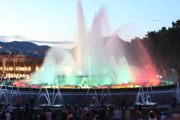 Magischer Brunnen, barcelona — Stockfoto