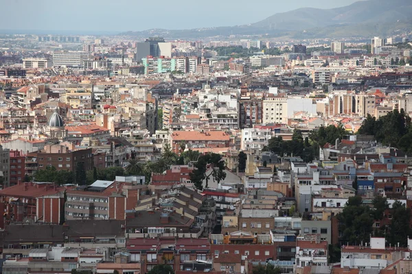 Stadtpanorama von Barcelona — Stockfoto