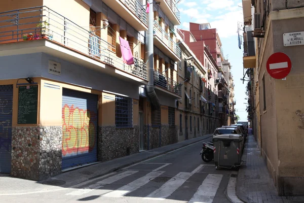 Stará ulice v Barceloně — Stock fotografie