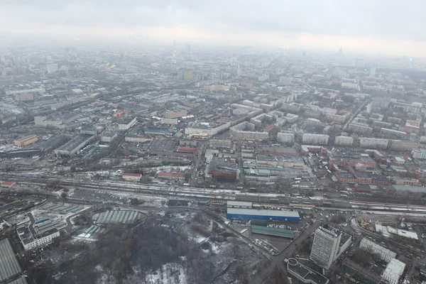Moskauer Stadtluftbild — Stockfoto
