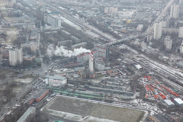 Moscovo cidade vista aérea — Fotografia de Stock