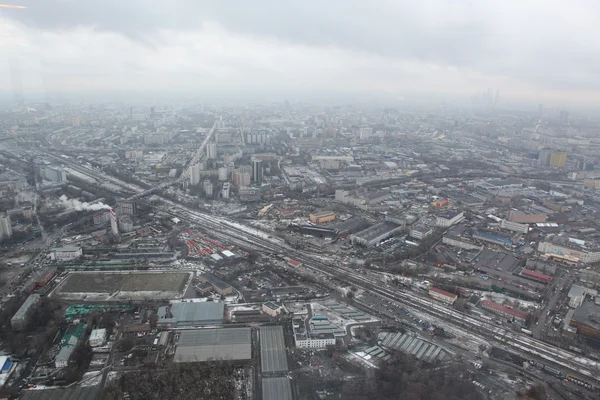 Вид с воздуха Москвы — стоковое фото