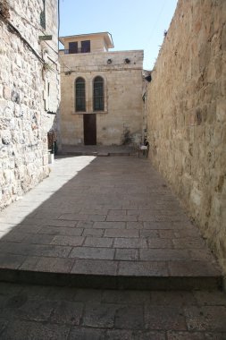 Eski şehir Kudüs'te binalar