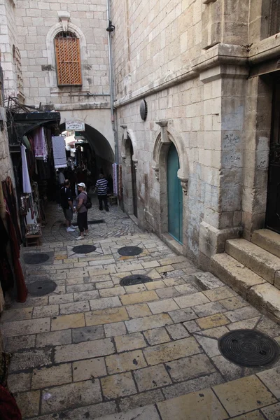 Edifici nella città vecchia di Gerusalemme — Foto Stock
