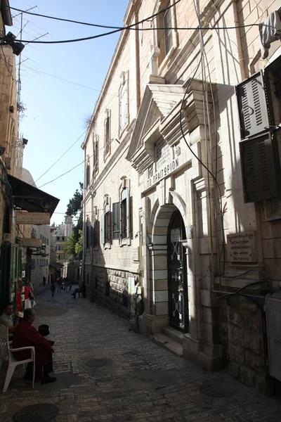 Edificios en la ciudad vieja de Jerusalén — Foto de Stock