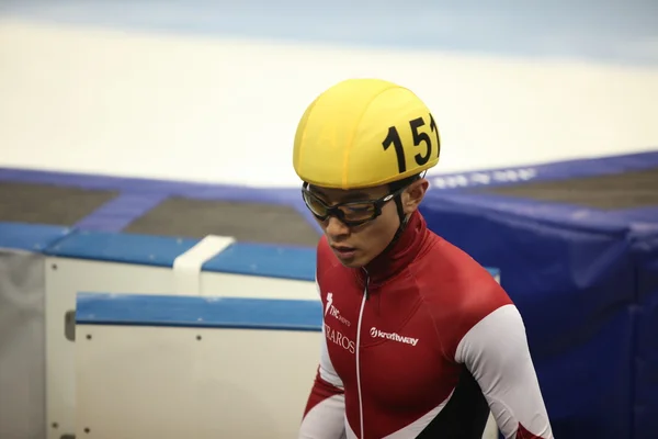 Short Track Speed Skating sportsman Victor An — Stock Photo, Image