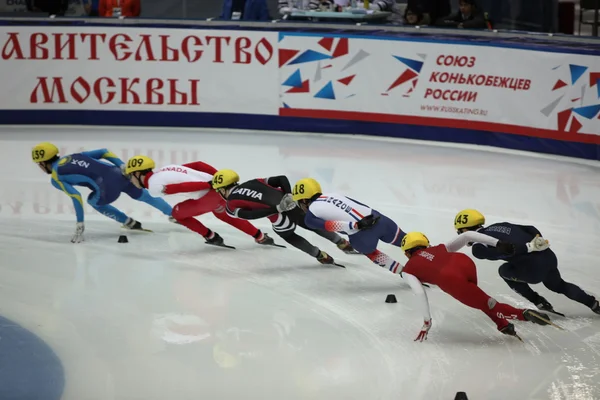 Short Track Speed Skating sportsmen — Stock Photo, Image