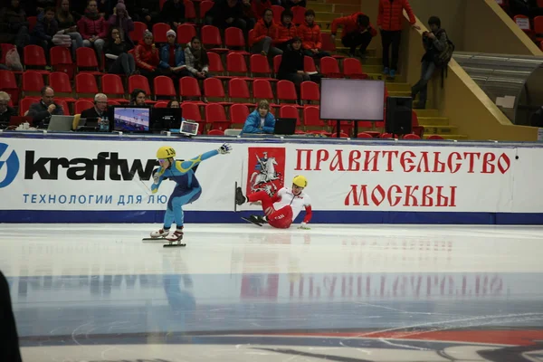 Patinaje de velocidad de pista corta deportistas — Foto de Stock