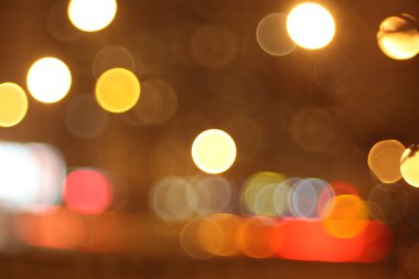 gece şehir ışıkları