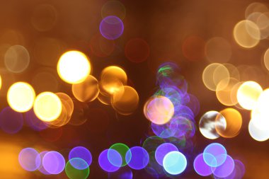 gece şehir ışıkları