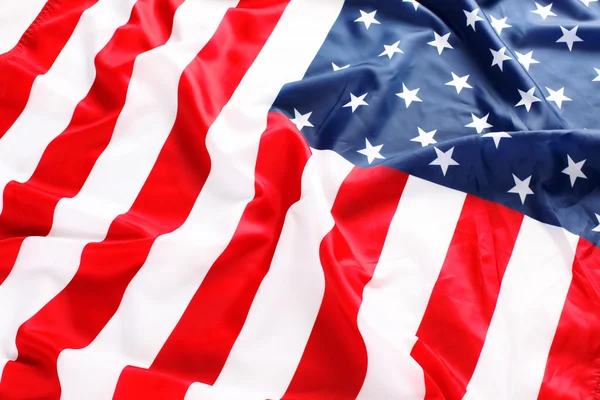 Wellige amerikanische Flagge — Stockfoto