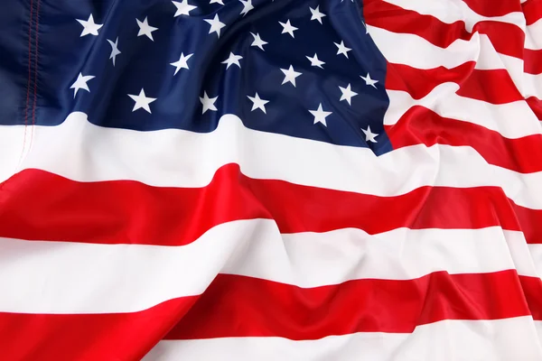 Bandeira americana ondulada — Fotografia de Stock