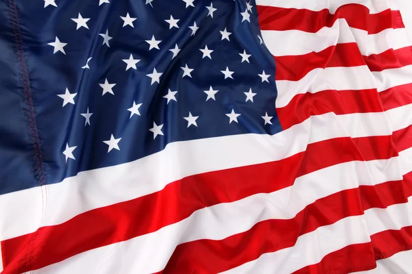 Vågig amerikansk flagga — Stockfoto