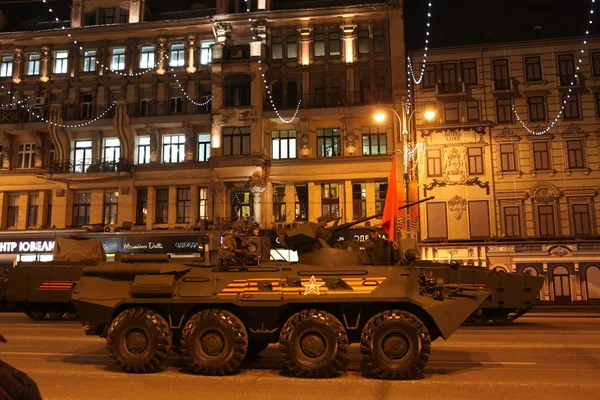 Ensaio de desfile militar em Moscou — Fotografia de Stock